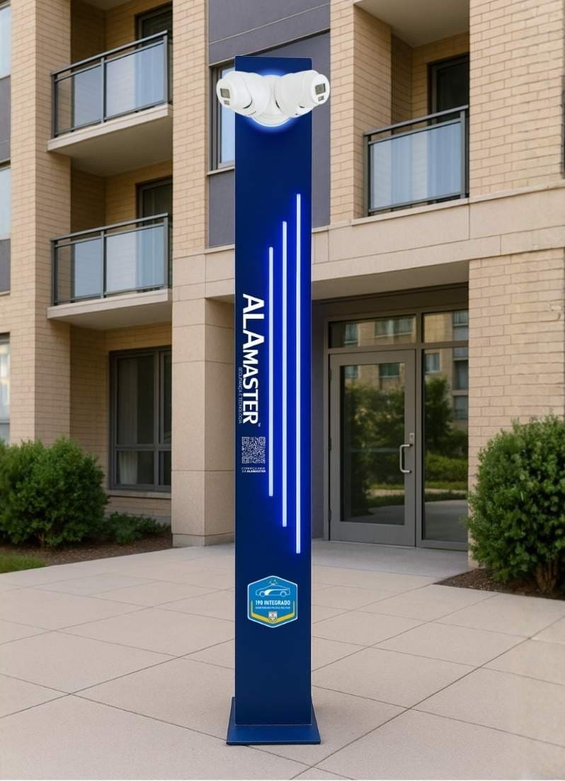 AlaVision Torre instalado no piso